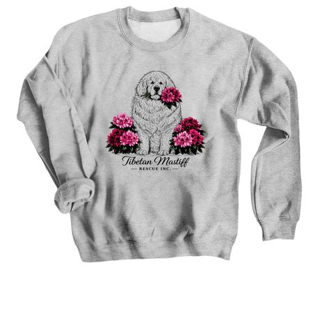 Rhododendron, a Sport Grey Crewneck Sweatshirt
