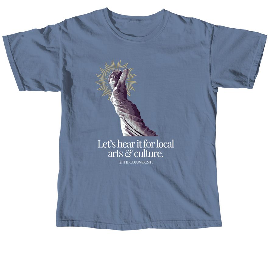 Lady Columbus Tee, a Blue Jean Comfort Colors Unisex Tee