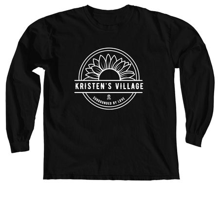 Kristen's Village - Shirts, a Black Comfort Colors Long Sleeve Tee