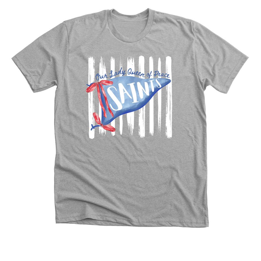 We Love The Saints Tees, a Athletic Heather Premium Unisex Tee