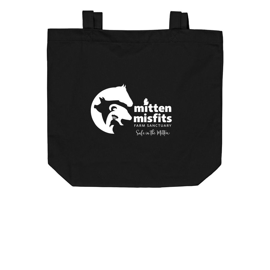 Mitten Misfits Bag, a Black Organic Cotton Tote Bag