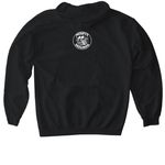 HOUND EYES, a Black Gildan Softstyle Pullover Hoodie (back-view)