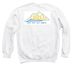 hold them both, a White Crewneck Sweatshirt (back-view)
