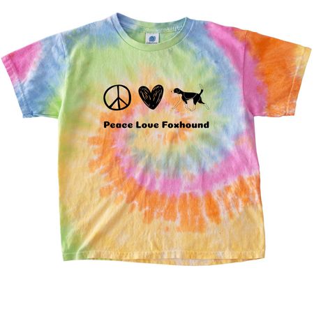 Peace Love Foxhound, a Eternity Youth Tie Dye Tee