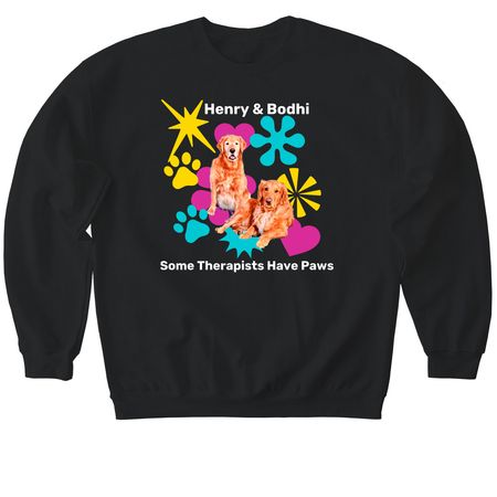 Henry & Bodhi Therapist Shirt&nbsp;, a Black Softstyle Crewneck Sweatshirt