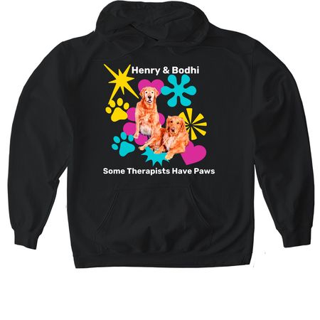 Henry & Bodhi Therapist Shirt&nbsp;, a Black Gildan Softstyle Pullover Hoodie