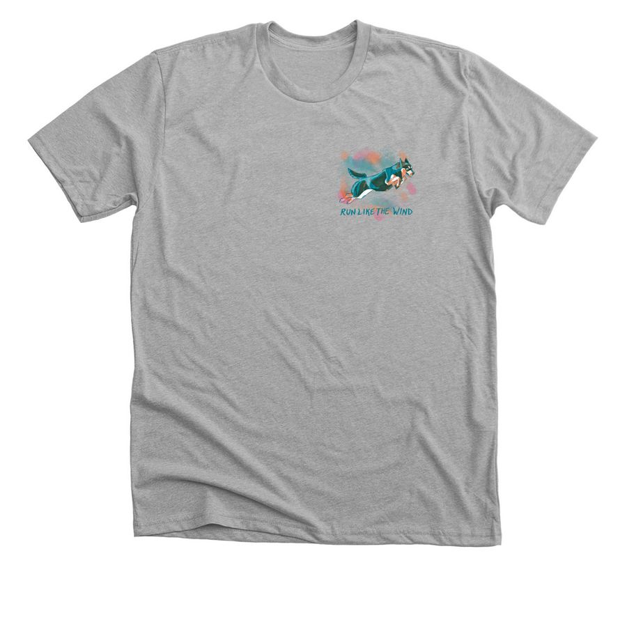 Super Agility Huskies, a Athletic Heather Premium Unisex Tee