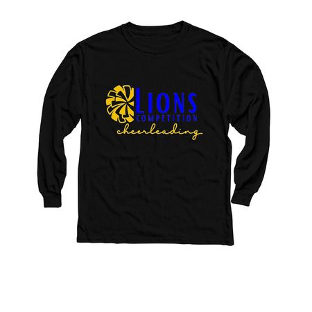 Elkhart Cheer - Competition, a Black Youth Long Sleeve Tee