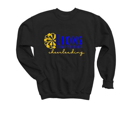 Elkhart Cheer - Competition, a Black Youth Crewneck Sweatshirt