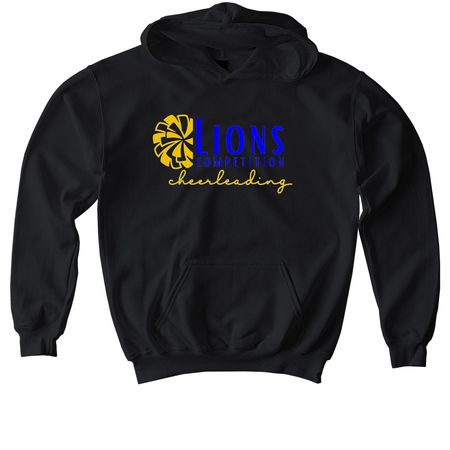 Elkhart Cheer - Competition, a Black Softstyle Youth Pullover Hoodie