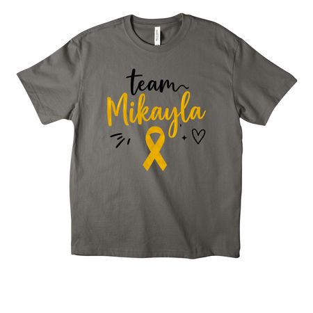 Team Mikayla Design 1, a Asphalt Unisex Heavyweight Tee