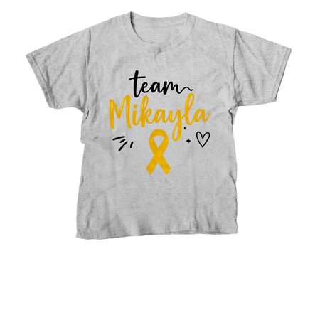 Team Mikayla Design 1, a Sport Grey Youth Unisex Tee