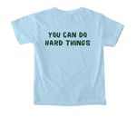Summer 2026 Shirt- Youth Darker Font, a Chambray Comfort Colors Youth Tee (back-view)