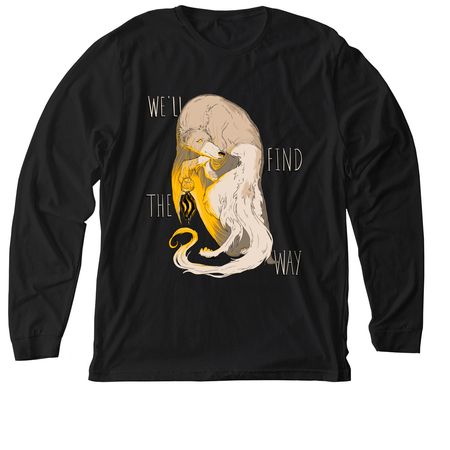 We'll Find The Way, a Solid Black Blend Premium Long Sleeve Tee