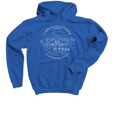Camp Circle - Maryland, a Royal Blue Youth Pullover Hoodie