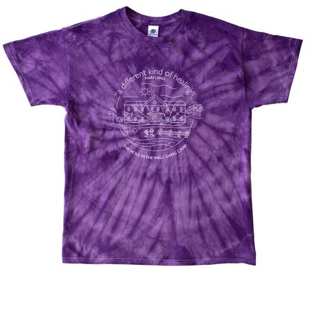 Camp Circle - Maryland, a Purple Classic Tie Dye Tee