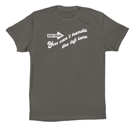 Keep Right, a Asphalt Premium Cotton Tee