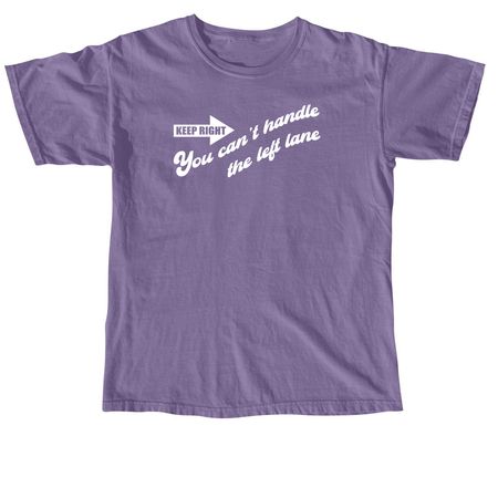 Keep Right, a Grape Comfort Colors Unisex Tee