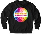 KWD Disco Ball Zip Hoodie, a Black Stanley/Stella Unisex Cultivator 2.0 Zip Up Pullover Hoodie (back-view)