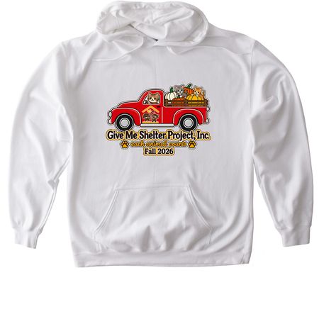 Limited Edition 2026 GMSP Fall Logo, a White Gildan Softstyle Pullover Hoodie