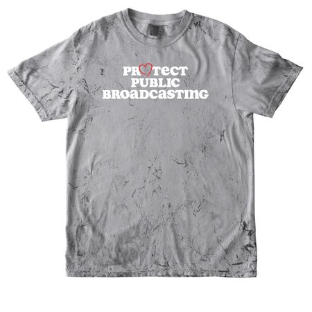 Protect Public Broadcasting, a Smoke Comfort Colors Colorblast Tee