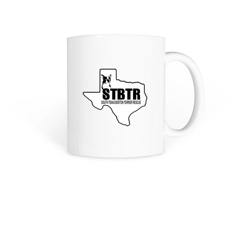 Rescuing one paw at a time, a White Coffee Mug (back-view)