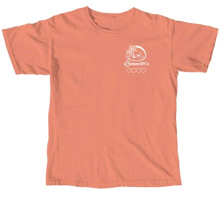 Oahu SPCA Hearts- The Warm Colors, a Terracotta Comfort Colors Unisex Tee