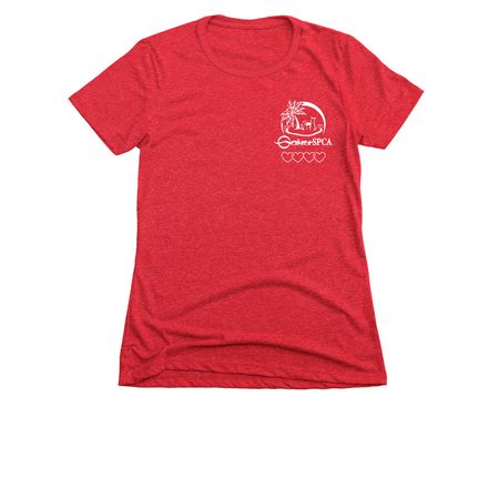 Oahu SPCA Hearts- The Warm Colors, a Red Women's Slim Fit Tee
