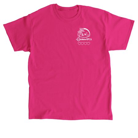 Oahu SPCA Hearts- The Warm Colors, a Heliconia Classic Unisex Tee
