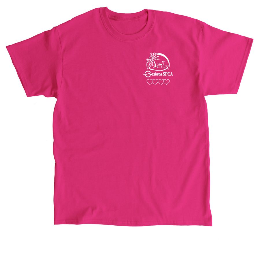Oahu SPCA Hearts- The Warm Colors, a Heliconia Classic Unisex Tee