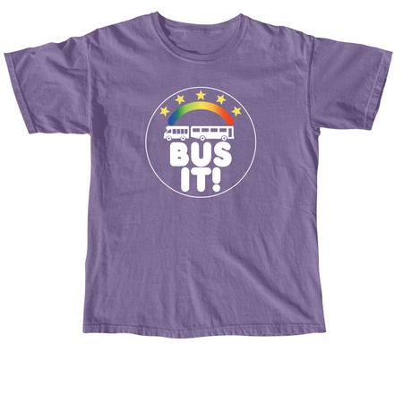 Bus It! T-Shirts, a Grape Comfort Colors Unisex Tee