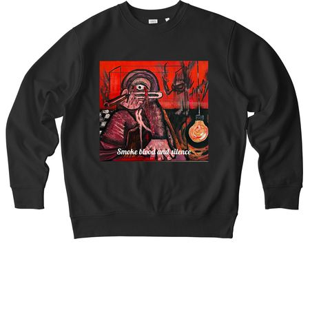 Oil in turmoil&nbsp;, a Black Stanley/Stella Unisex Changer 2.0 Crewneck Sweatshirt