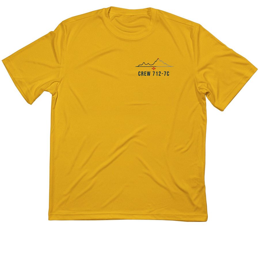 Crew 712-7C 2026 Performance Trek Shirt, a Gold Classic Performance Tee