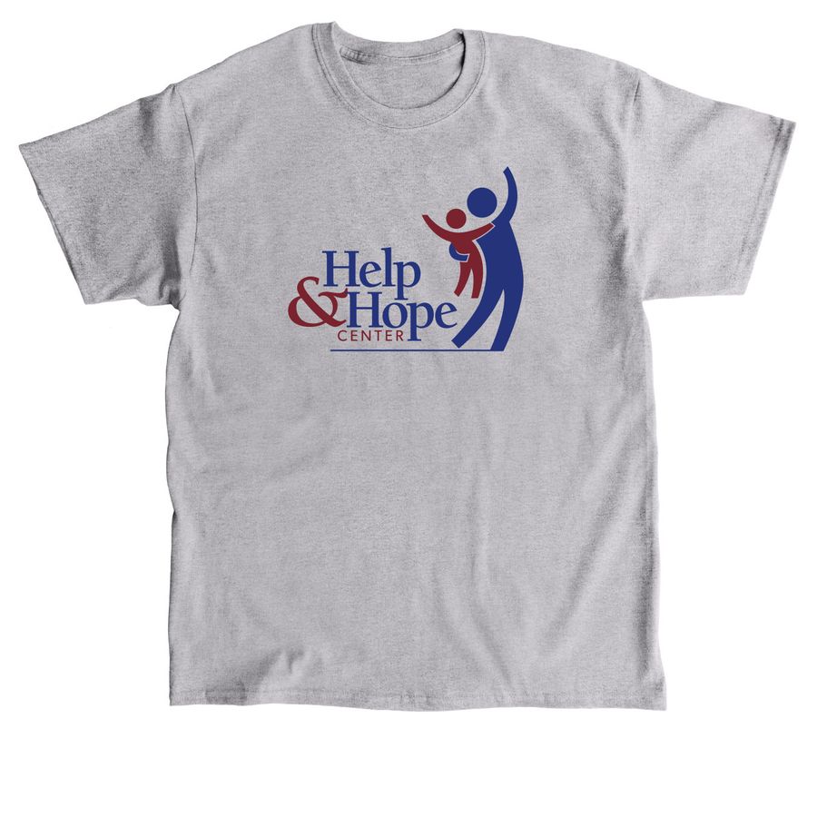 Classic Help and Hope Design, a Sport Grey Classic Unisex Tee