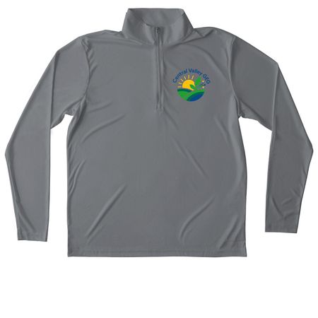 GEG CV&nbsp;, a Grey Concrete Unisex Performance Quarter Zip Pullover