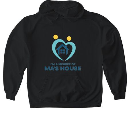 MA?s House T-Shirt/Hoodie, a Black Gildan Softstyle Pullover Hoodie
