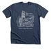 Immanuel Presbyterian Church, a Heather Navy Premium Unisex Tee