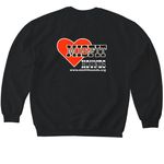 Macy Mater, a Black Softstyle Crewneck Sweatshirt (back-view)