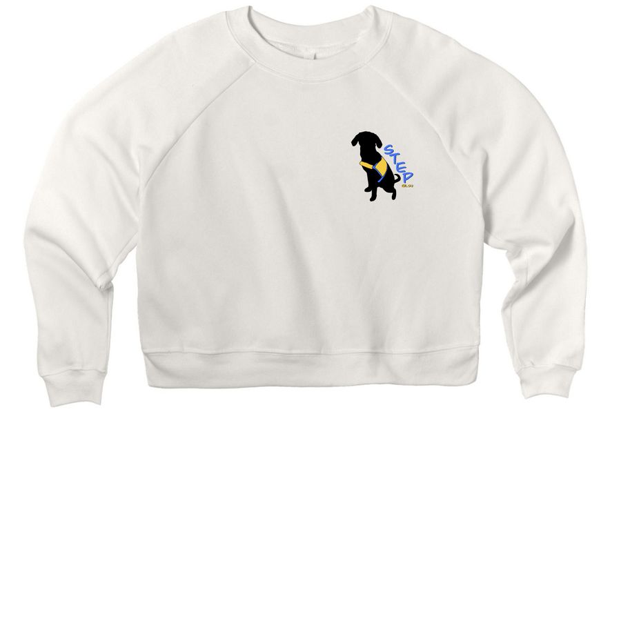STEP@LSU 25-26 Merch, a Vintage White Women's Premium Cropped Raglan Sweatshirt