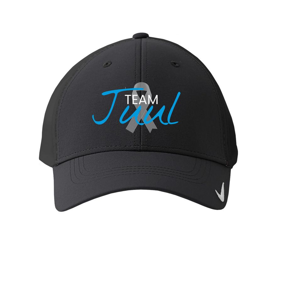 TEAM JUUL, a Anthracite Printed Nike Dri-FIT Legacy Performance Cap