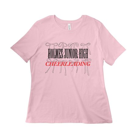 Holmes Cheer Store, a Pink Women?s Relaxed Cotton Tee