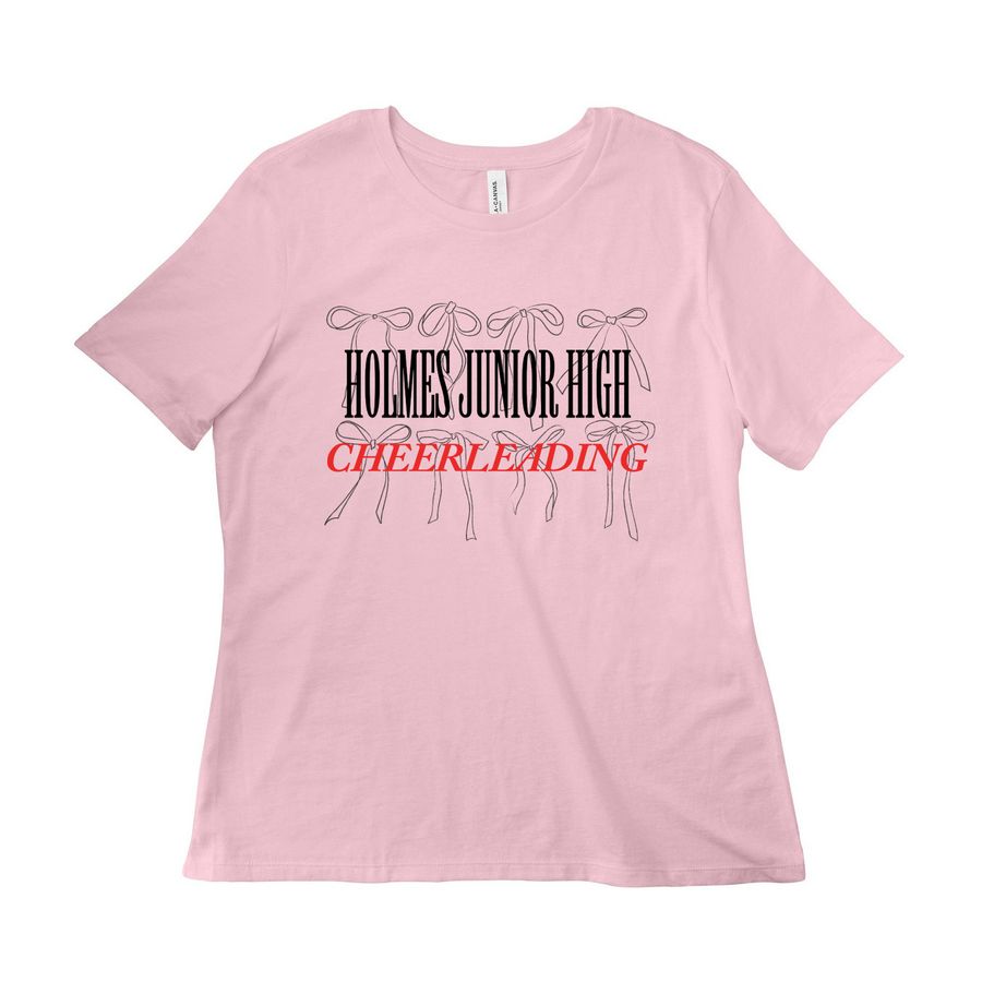 Holmes Cheer Store, a Pink Women?s Relaxed Cotton Tee
