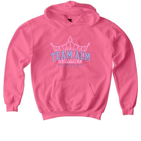 Team ALM Shirts, a Pink Lemonade Softstyle Youth Pullover Hoodie