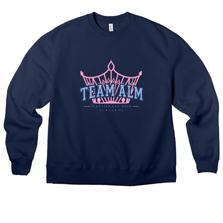 Team ALM Shirts, a Navy Premium Heavyweight Crewneck Sweatshirt