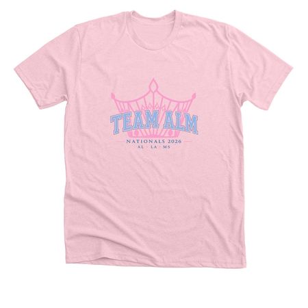 Team ALM Shirts, a Heather Pink Premium Unisex Tee