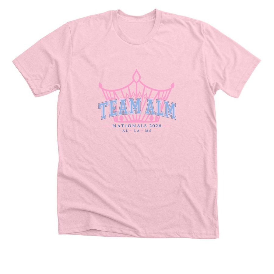 Team ALM Shirts, a Heather Pink Premium Unisex Tee