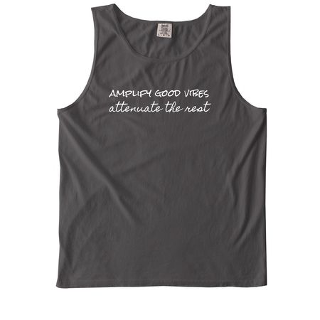 Amplify Good Vibes (Dark Tanks), a Pepper Comfort Colors Tank Top