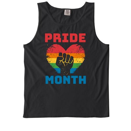 Pride Month Collection, a Black Comfort Colors Tank Top