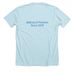 BallLess & Flawless, a Heather Ice Blue Premium Unisex Tee (back-view)