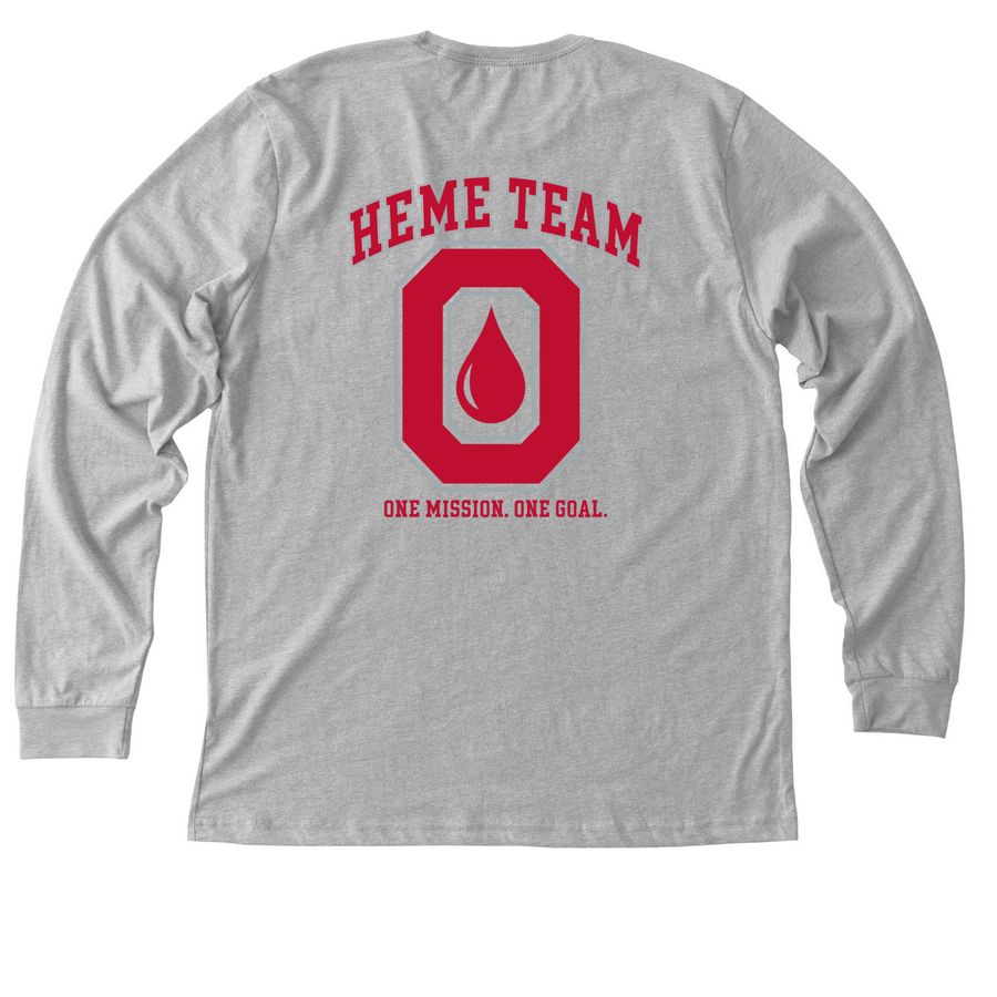 Heme Team, a Athletic Heather Premium Long Sleeve Tee (back-view)